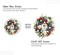 20 inch Independence Day Greenery Wreath for Front Door, 4th of July Independence Day Red White Blue Flower Wreath for Wall Window Party Wedding Decor Spring Summer Decoration for Home